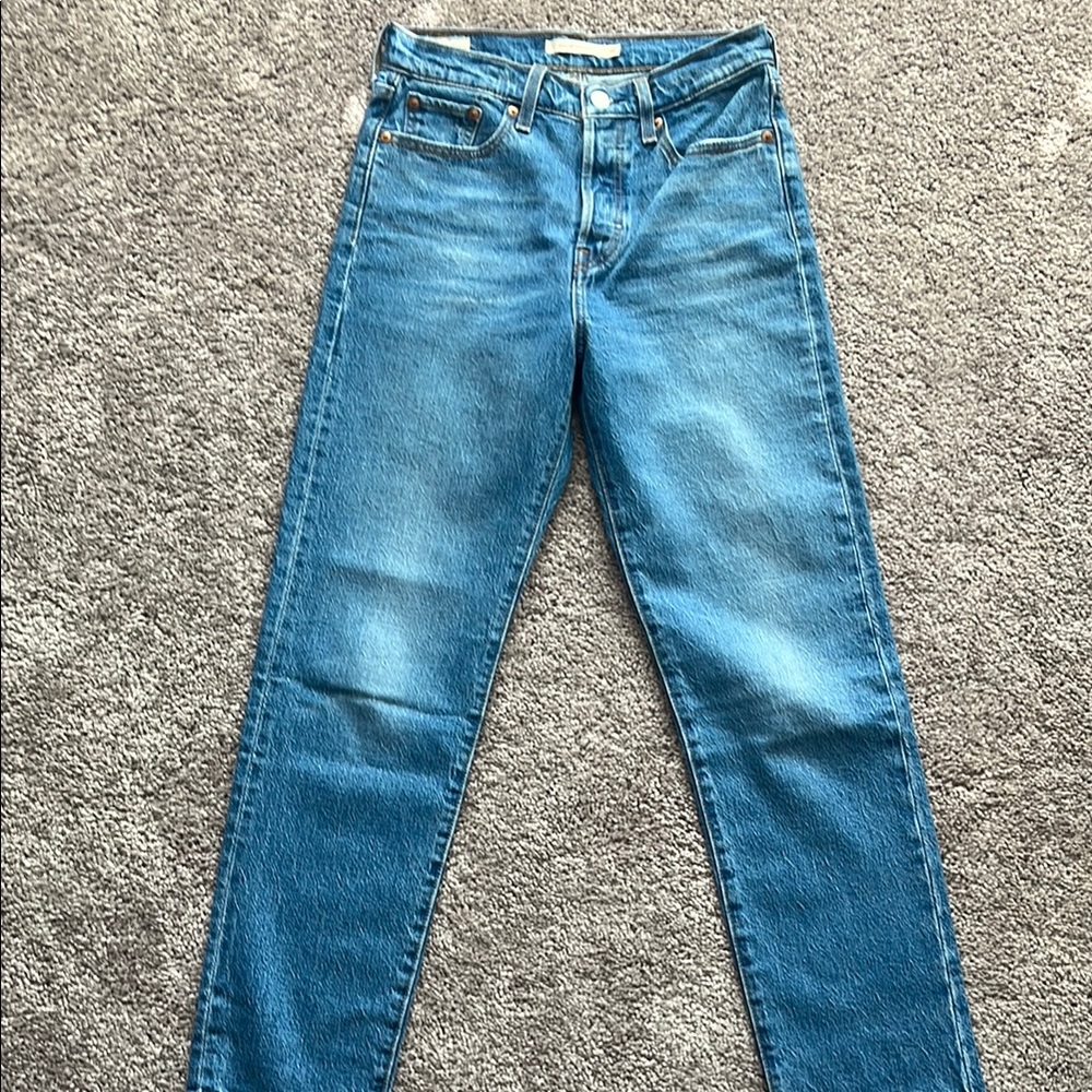 Levi's Women's Straight Leg Jeans Blue Denim